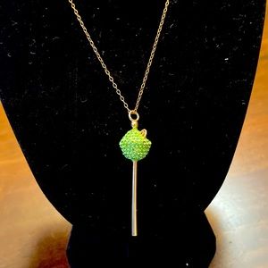 A Sweet Touch of Hope Swarovski Lollipop Gold Necklace
